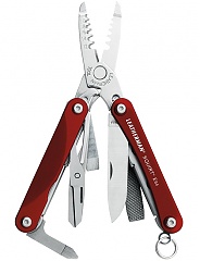 Leatherman Squirt ES4 Red - leather sheath